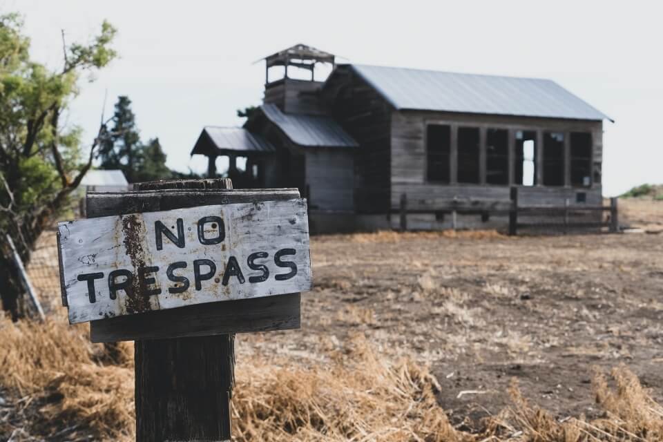 Trespassing on Property